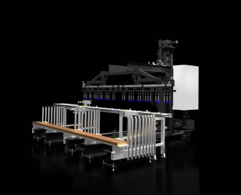 kompaktes Lager- und Zuführsystem für Stromschienen